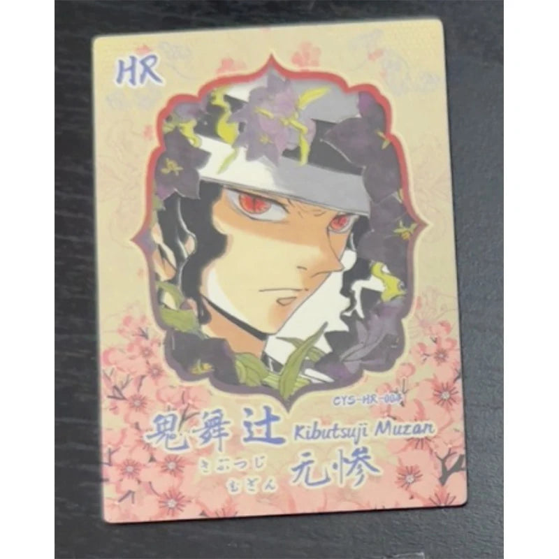 Anime Demon Slayer Kamado Tanjirou Kochou Shinobu Kanroji Mitsuri Iguro Obanai Collection Cards Christmas Birthday Gifts Toys