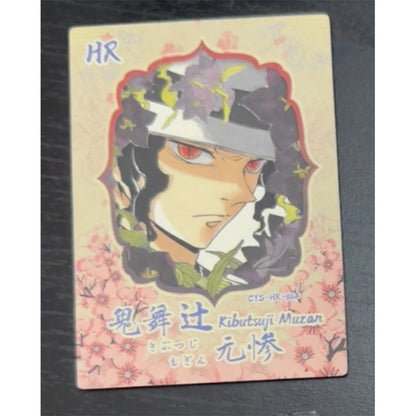 Anime Demon Slayer Kamado Tanjirou Kochou Shinobu Kanroji Mitsuri Iguro Obanai Collection Cards Christmas Birthday Gifts Toys