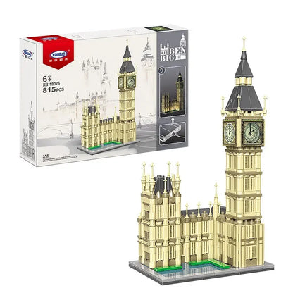 815Pcs United Kingdom Big Ben Model Building Blocks Famous Urban Architecture Street View Series DIY Toys for Girl Boy Gift