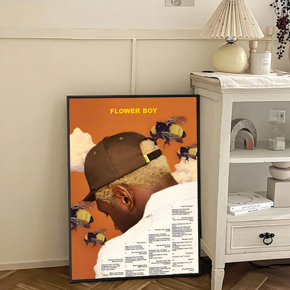 Rapper Tyler The Creator DIY Sticky Poster Waterproof Paper Sticker Coffee House Bar Home Decor
