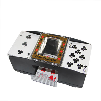 2/4/6 Decks Automatic Card Shuffler Automatic Playing Cards Shuffler Mixer Games Poker Sorter Machine Dispenser for Travel Home