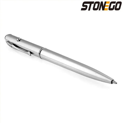STONEGO Invisible Ink Pen with UV Light Magic Secret Writing Ballpoint Multi Function Pen for Office School Supplies