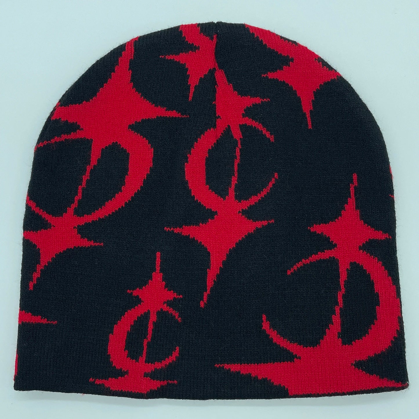 2024 New Knitted Hat Front And Back Jacquard Star Pattern, Street Fashion Trend Personality Skullcap Adult Hat