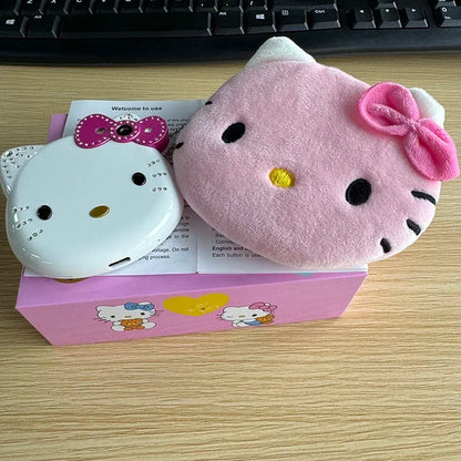 2024Hot Sanrio Hello Kitty Kawaii Mini Flip Phone I68 Girl Mobile Phone Student Anime Phone Music Mobile Phone Kid Birthday Gift