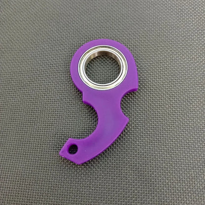 Llavero antiaburrimiento Fidget Spinner antiansiedad llavero giratorio de punta de dedo moderno noctilucente creativo
