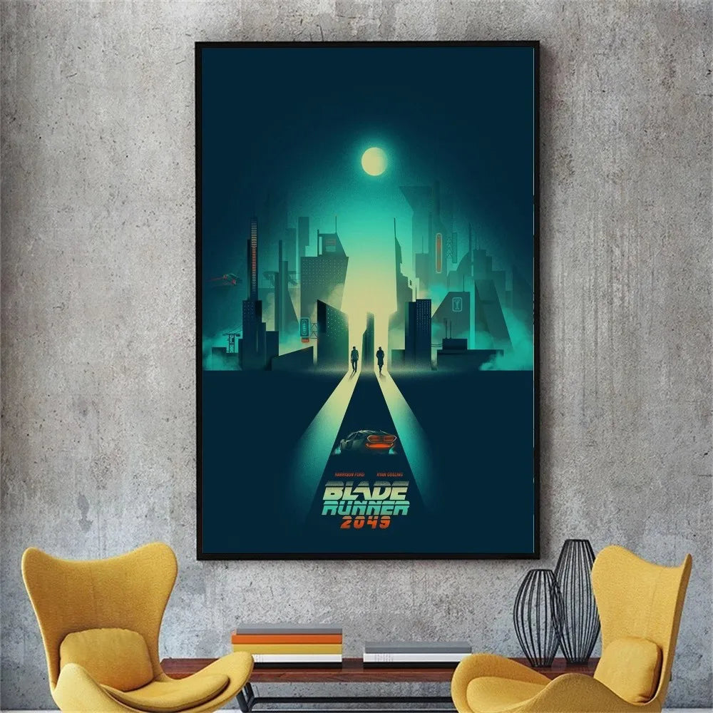Blade Runner 2049 Movie Poster No Framed Poster Kraft Club Bar Paper Vintage Poster Wall Art Painting Bedroom Study Stickers