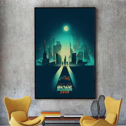 Blade Runner 2049 Movie Poster No Framed Poster Kraft Club Bar Paper Vintage Poster Wall Art Painting Bedroom Study Stickers