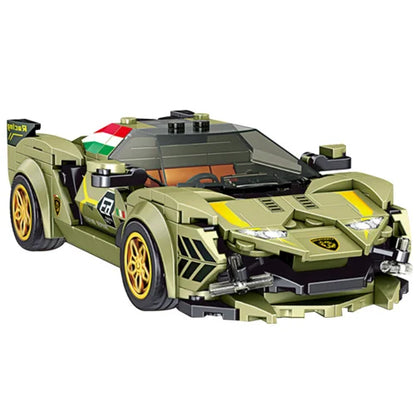 P1 Sian Roadblock Police Vehicle Vision GT Building Blocks for Adults MouldKing27001 27002 27003 27004 Model Kit Educational Toy