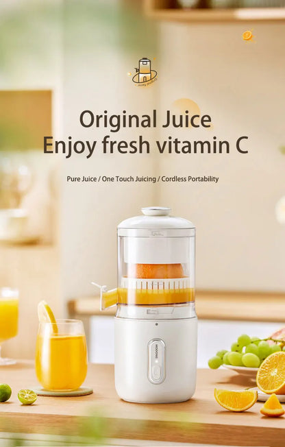 45W Electric Juicer 1500mAh Rechargeable Automatic Blender Fruit Squeezer  Portable Shakes Smoothie Fruit Separation Raw Juicer