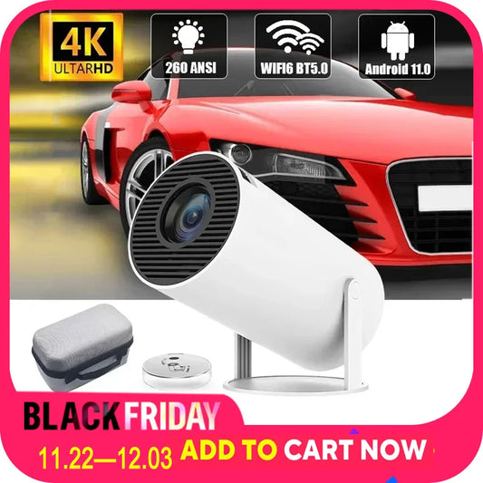 2024 nouveau projecteur HY300 Pro plus Android 4K 1280 * 720P double Wifi vidéo portable extérieur maison hd led projecteur cinéma en maison