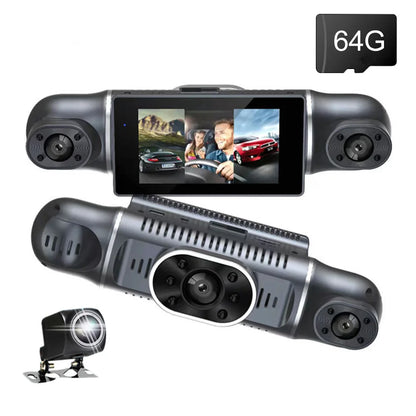 4 Channel Car DVR HD 1080P 4-Lens Inside Vehicle Dash Cam Four Way Camera DVRs Recorder Video Registrator Dashcam Camcorder 24H