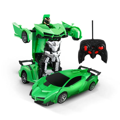 BGTOY RC Car 4WD Remote Control Deformation Robot Car Boy Anime Model Transformation 20CM Action Figures For Kids Toys Gifts