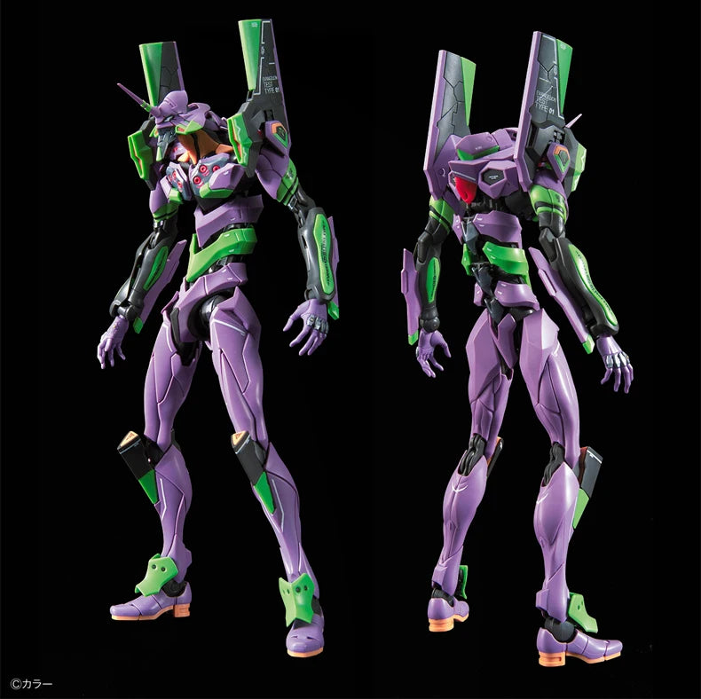 Original Genuine RG EVANGELION UNIT-00 -01 -02 -03 -04 -06 -08 Bandai Anime Model Toys Action Figure Gifts Collectible Ornaments