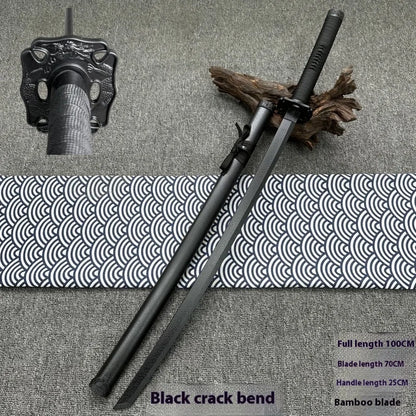Tai Sword Katana Oriental Draw Sword with Sheath Tang Hengdao Wooden Sword Ancient Style Children's Toy Bamboo Wooden