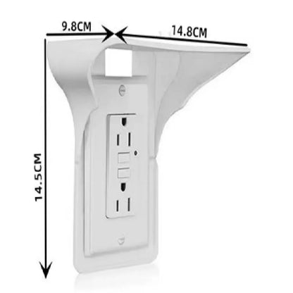 Bedside Storage Mobile Phone Holder Without Punching Socket Bracket Wall Living Room Switch Shelf Socket Plug Charging Bracket