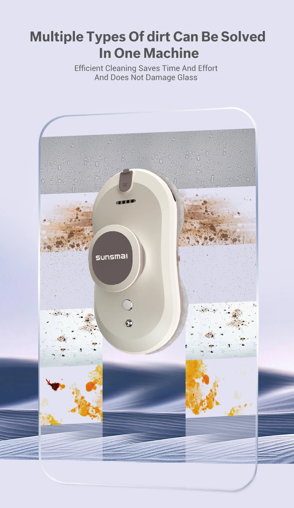 SUNSMAI Robot Window Cleaning Machine Window Washing Robot Double Sided Water Spray Type Window Cleaning Robot