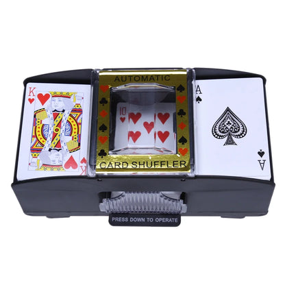 Automatic Playing Cards Shuffler Poker Casino 1/2 Deck Card Shuffling Machine USB Battery-Operated Electric Poker Card Shuffler