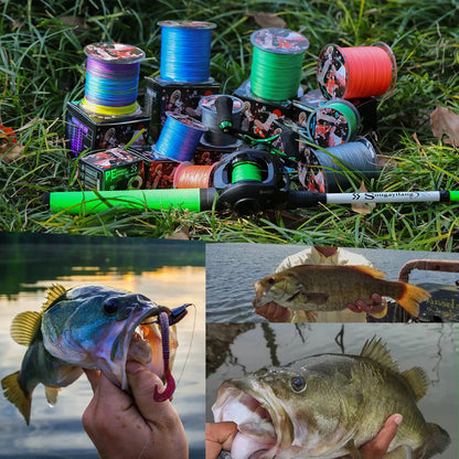 Sougayilang Braided Fishing Line X8 100/300 Drag 22~88LB Multifilament Japanese PE Line for Bass Pike Carp Fishing Accessories