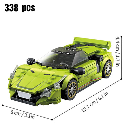 Speed Champions Series Racing Sports Vehiclea Technique Car Supercar Building Blocks Set Bricks Classic MOC Model Toys For Kids