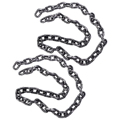 2 Pcs Simulation Big Iron Chain The Halloween Props Plastic Links Decor Decorate Pp Fake Costume