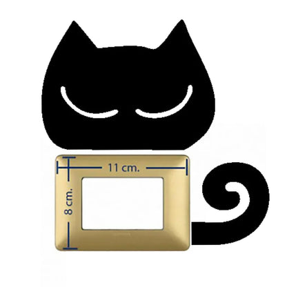 2Pcs/Set Cat switch sticker, Funny Cute Cat Switch Wall Sticker, Art Wall Stickers Art Murals, for Home Living Room Bedroom Deco